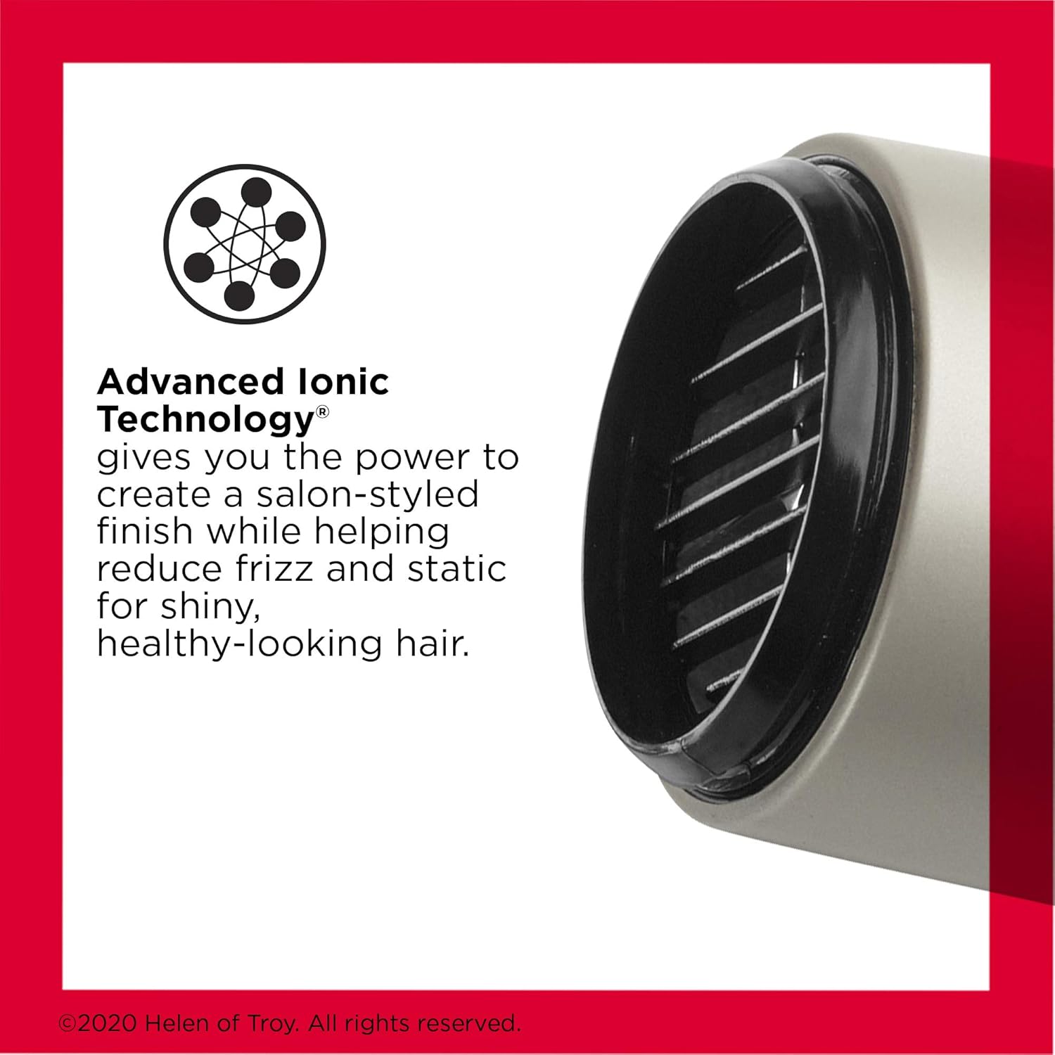 REVLON Turbo Hair Dryer with Advanced Ionic Technology, Ceramic Coating | Heat & Cold Shot Features