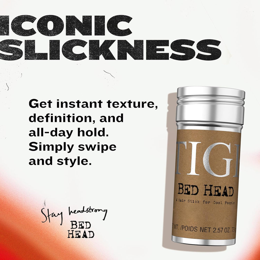 TIGI Bed Head Hair Wax Stick for a Soft, Pliable Hold, Hair Care Slick Back Styling Product, Beeswax