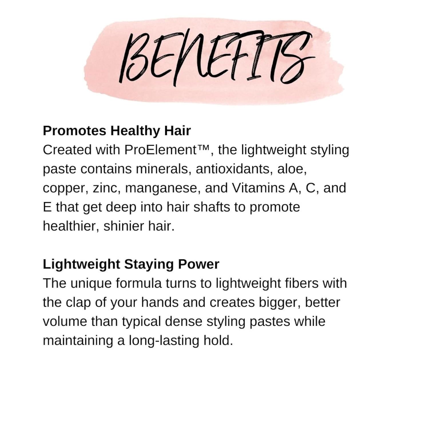 Calista Embellish Texturizing Definer, Salon Quality Lightweight Styling Paste for All Hair Types