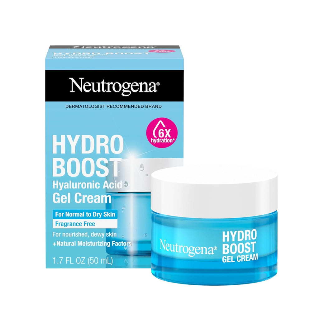 Neutrogena Hydro Boost Gel Cream, Face Moisturizer with Hyaluronic Acid, & Hydrating Gel Cleanser