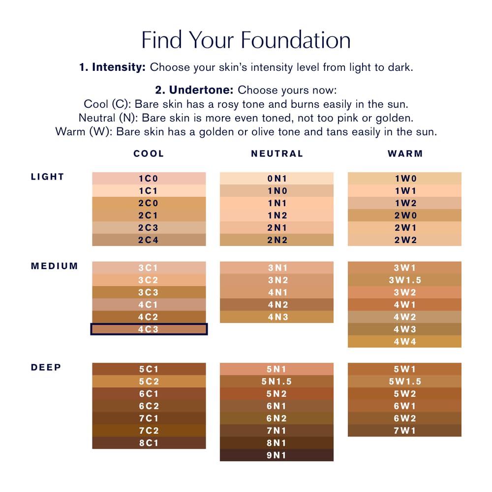 Estée Lauder Double Wear Stay-in-Place 24-Hour Long-Wear Matte Foundation Makeup, 4C3 Soft Tan