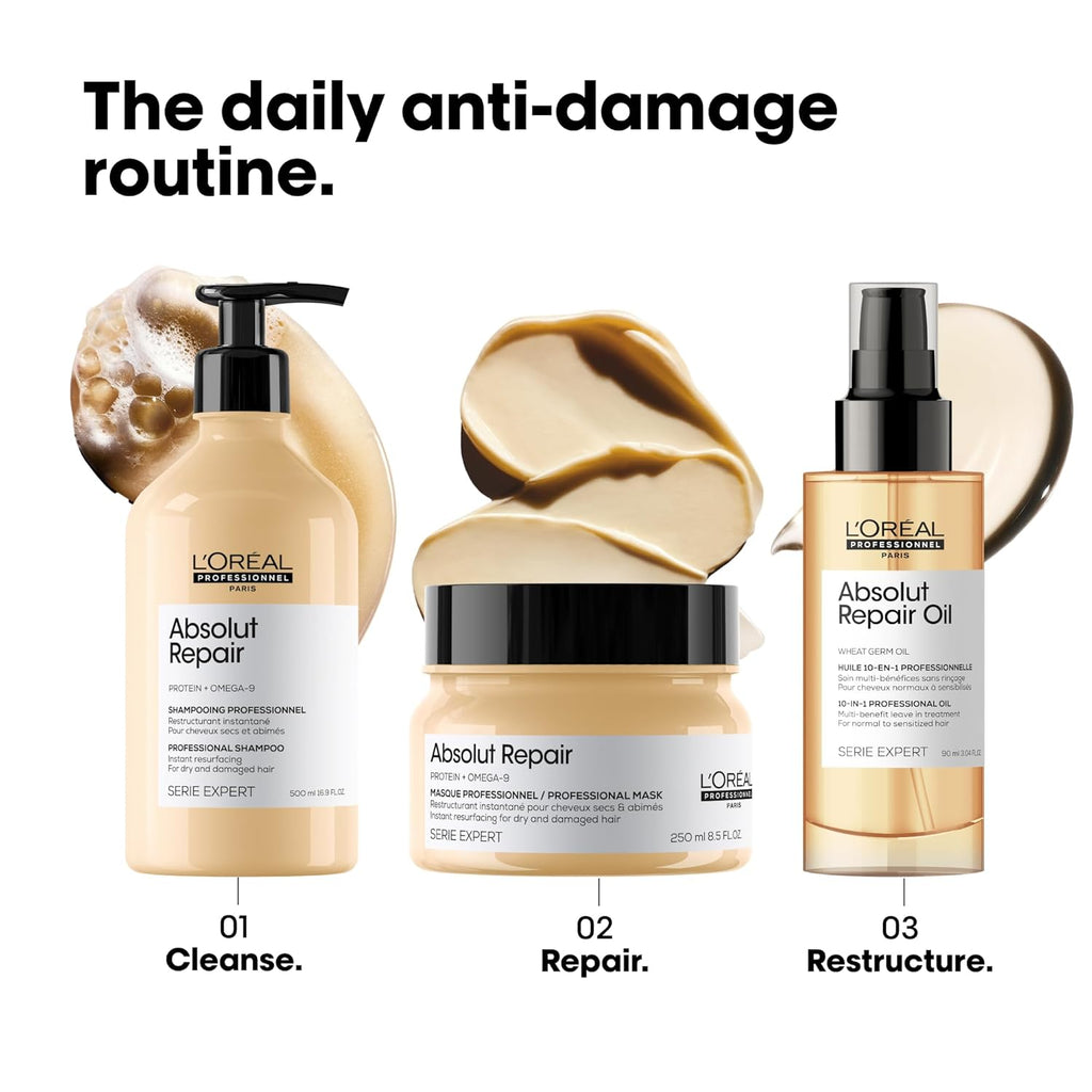 L'Oréal Professionnel Paris Absolut Repair Hair Mask - Protein Hair Treatment For Deep Nourishment