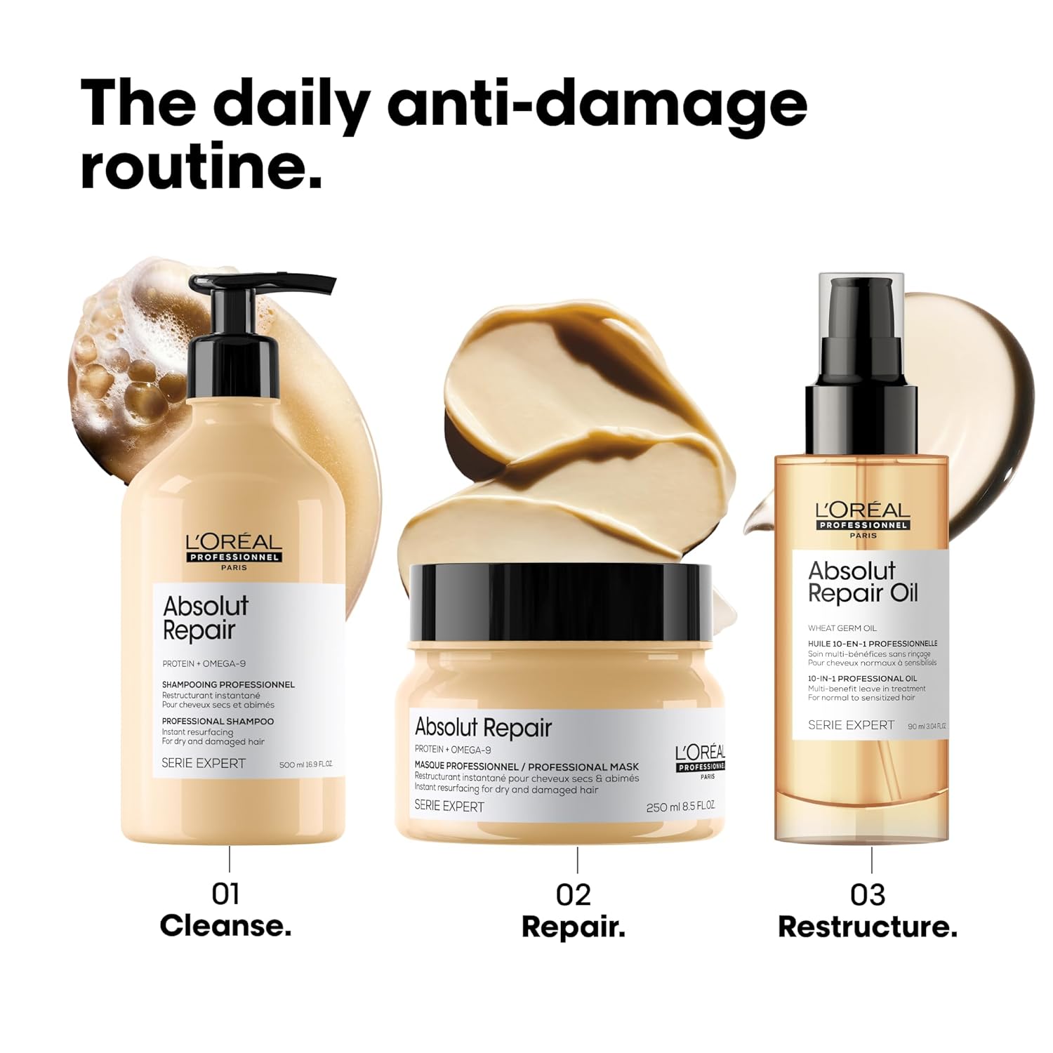 L'Oréal Professionnel Paris Absolut Repair Hair Mask - Protein Hair Treatment For Deep Nourishment