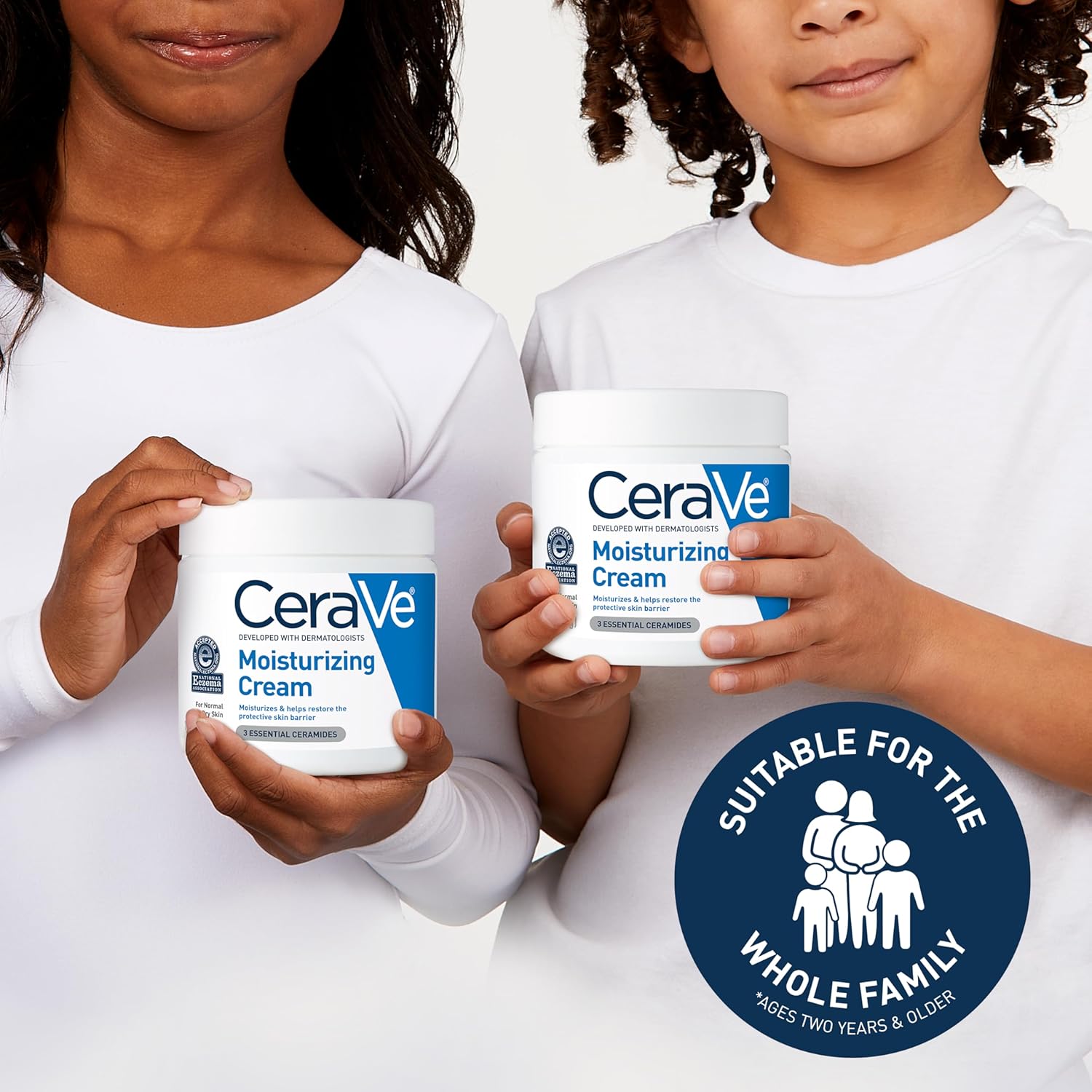 CeraVe Moisturizing Cream, Body & Face Moisturizer for Dry Skin, with Hyaluronic Acid & Ceramides