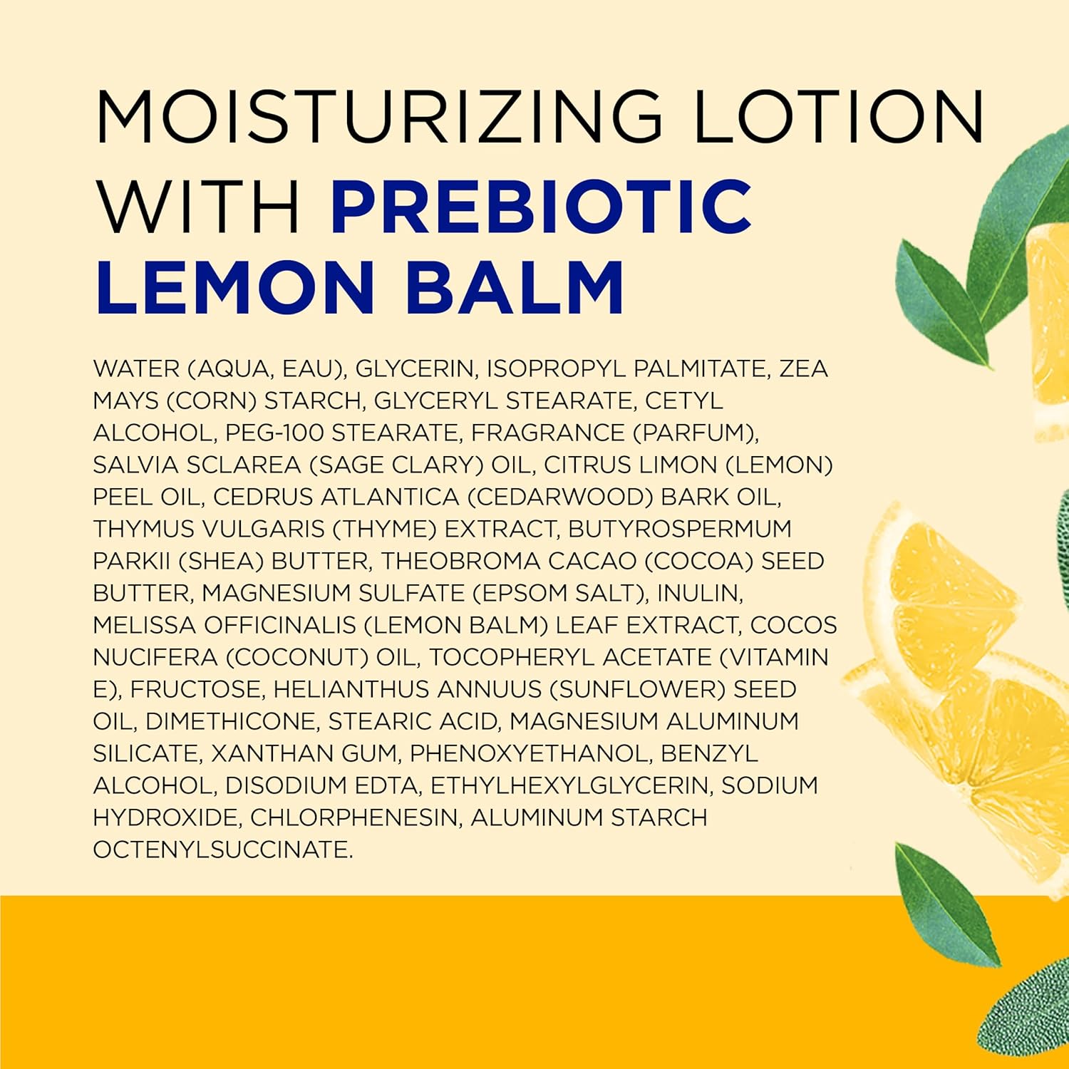 Dr Teal's Body Lotion, Lemon Prebiotic Lemon Balm & Essential Oils, 18 oz (Pack of 3)