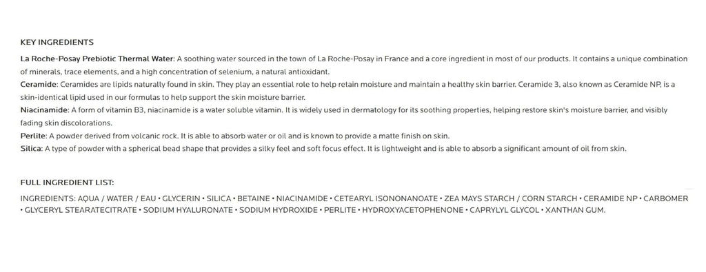 La Roche-Posay Toleriane Double Repair Matte Face Moisturizer, For Oily Skin, Ceramide, Niacinamide