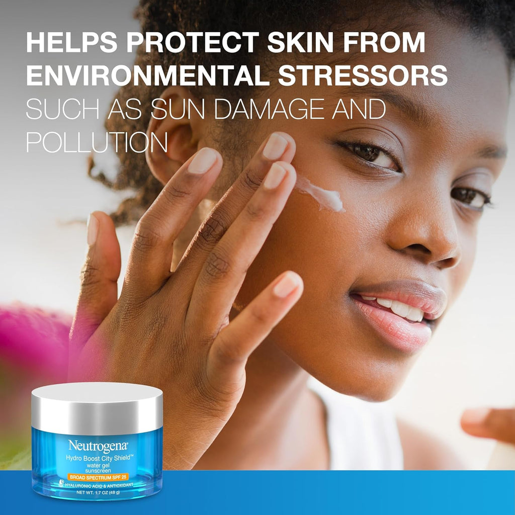 Neutrogena Hydro Boost City Shield Water Gel Face Moisturizer with Broad Spectrum SPF 25, Hyaluronic