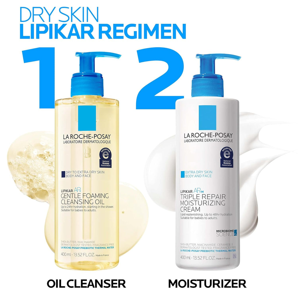 La Roche-Posay Lipikar AP+ Triple Repair Moisturizing Cream, Face &Body, Dry Skin, Shea &Niacinamide