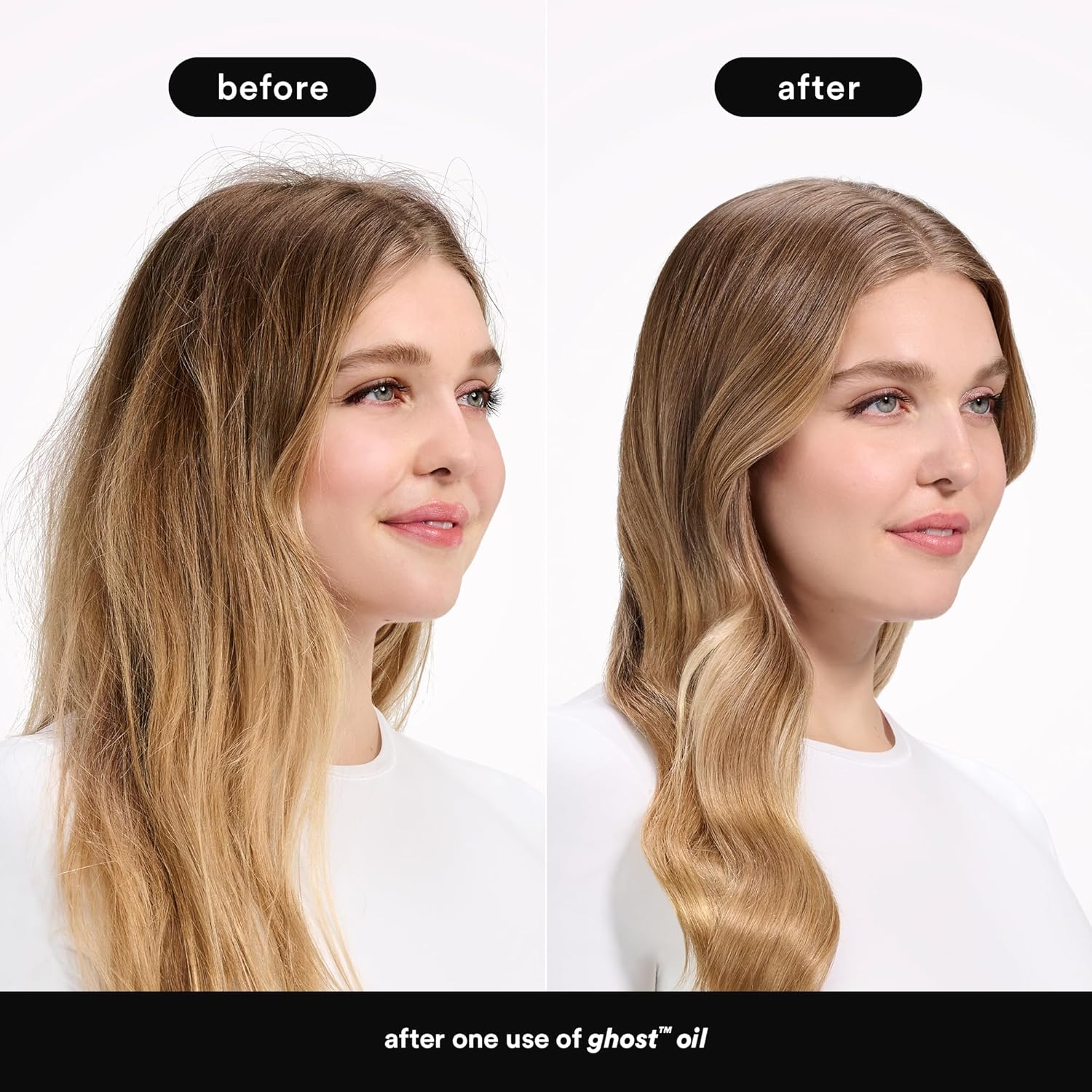 VERB Ghost Oil, 4 fl oz- Weightless Hair Oil for Fine to Medium Hair – Smooths Frizz, Adds Shine