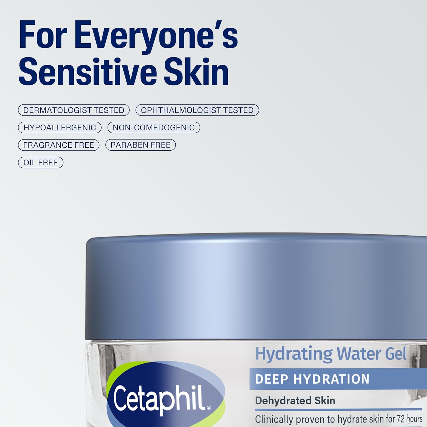 Cetaphil Deep Hydration Skin Restoring Water Gel | Hyaluronic &Polyglutamic Acid, Face Moisturizer