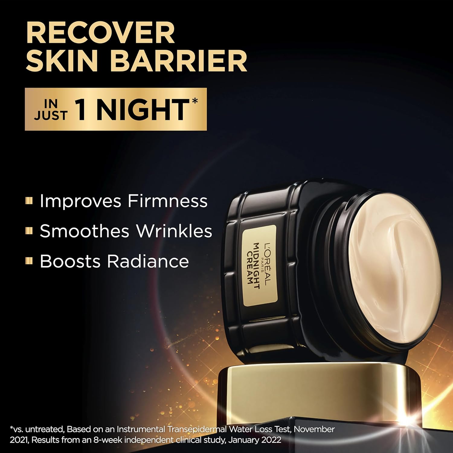 L'Oreal Paris Age Perfect Anti-Aging Midnight Cream, Face Moisturizer to Reduce Wrinkles& Firm Skin