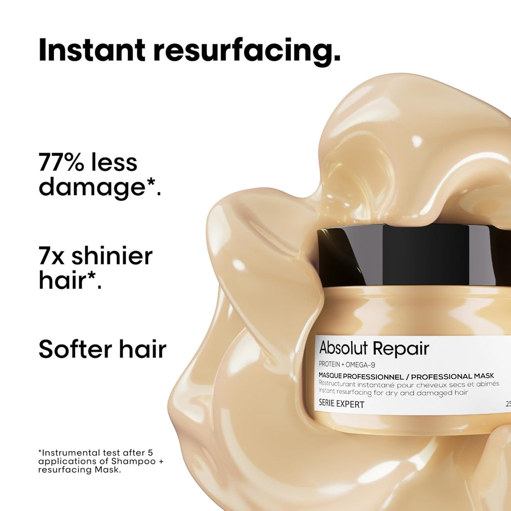 L'Oréal Professionnel Paris Absolut Repair Hair Mask - Protein Hair Treatment For Deep Nourishment