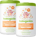 Babyganics Alcohol-Free Hand Sanitizing Wipes, Mandarin, Kills 99.9% Common Bacteria, Moisturizing