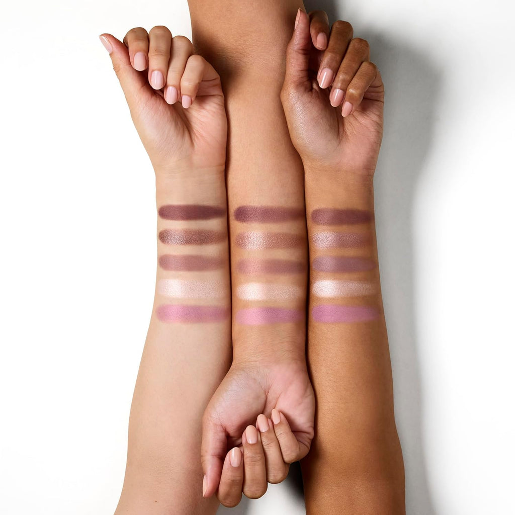 Well People Power Palette Eyeshadow, Five Long-wear, Hyper-pigmented Matte & Shimmer Shades, Intense