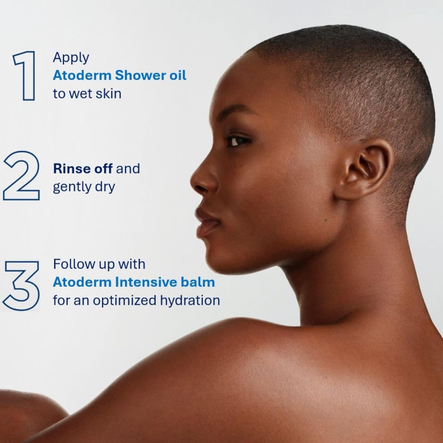 Bioderma Atoderm Shower Oil, Nourishing Cleansing Oil For Face & Body, For Dry to Atopic Sensitive