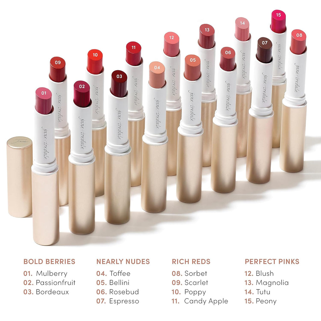 jane iredale ColorLuxe Hydrating Cream Lipstick, Creamy, Highly Pigmented, Weightless Moisture