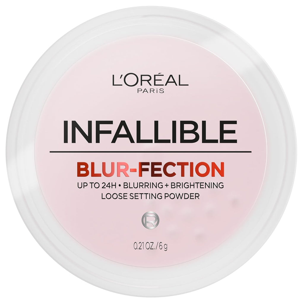 L'Oreal Paris Infallible Blur-fection Longwear Loose Setting Face Powder, Blurring, Brightening