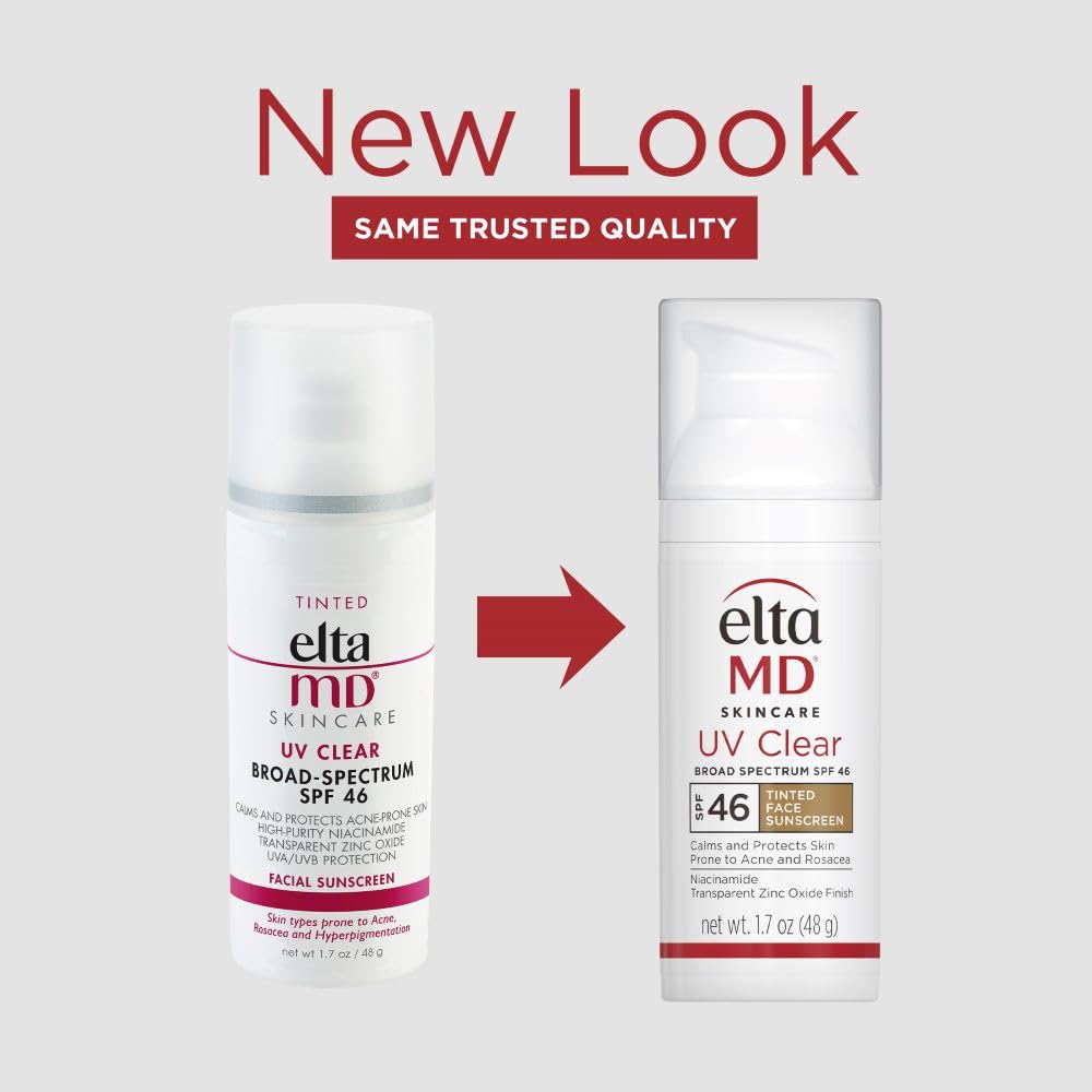 EltaMD UV Clear Tinted Sunscreen for Face,SPF 46 with Zinc Oxide,Oil-Free, Dermatologist Recommended