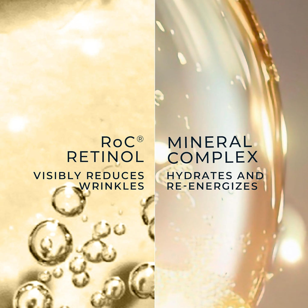 RoC Retinol Correxion Deep Wrinkle Retinol Face Serum with Ascorbic Acid, Daily Anti-Aging Skin Care