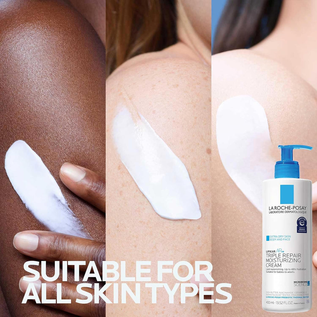 La Roche-Posay Lipikar AP+ Triple Repair Moisturizing Cream, Face &Body, Dry Skin, Shea &Niacinamide