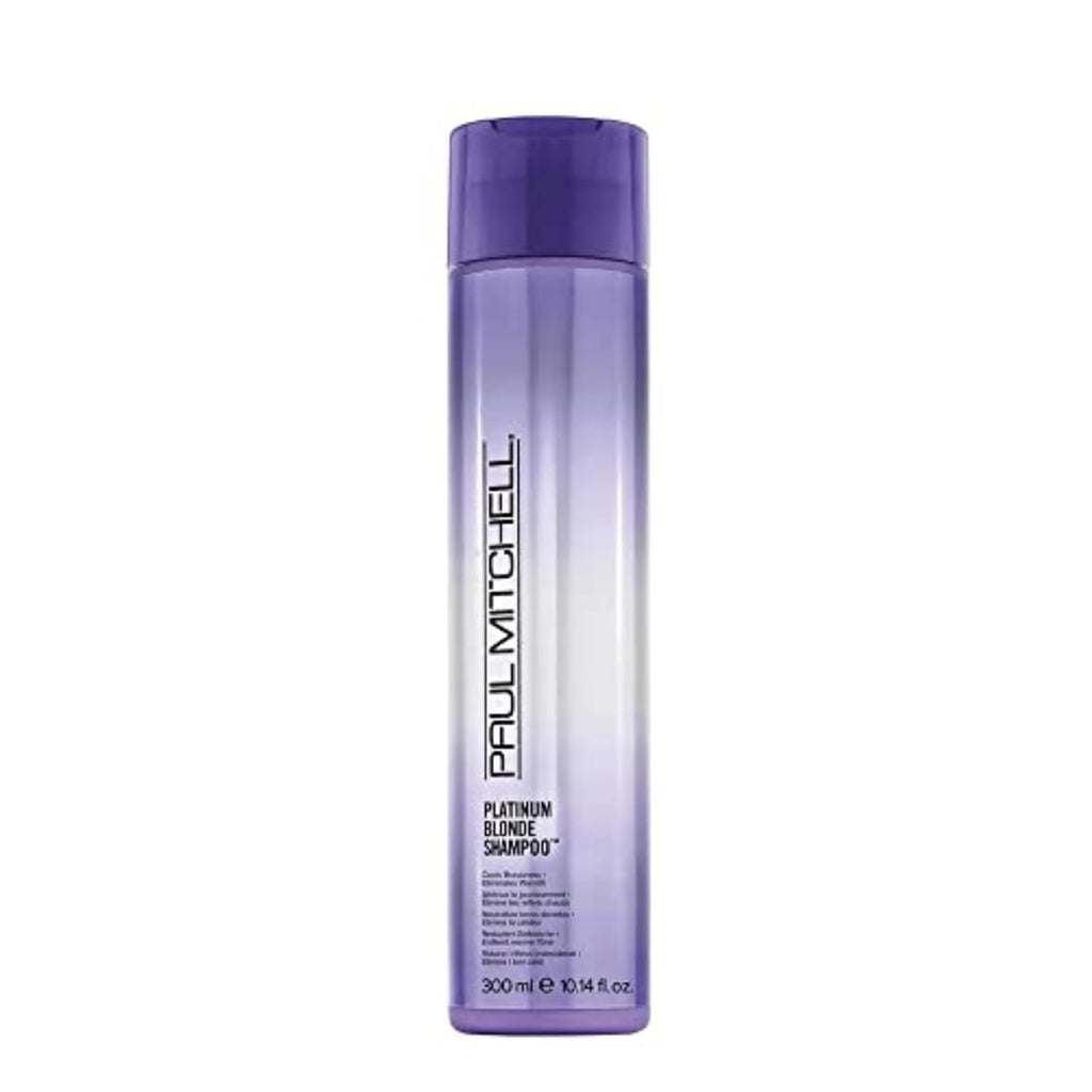 Paul Mitchell Platinum Blonde Violet Shampoo, Banishes Brass +Brightens, Blonde, Silver, Gray, White