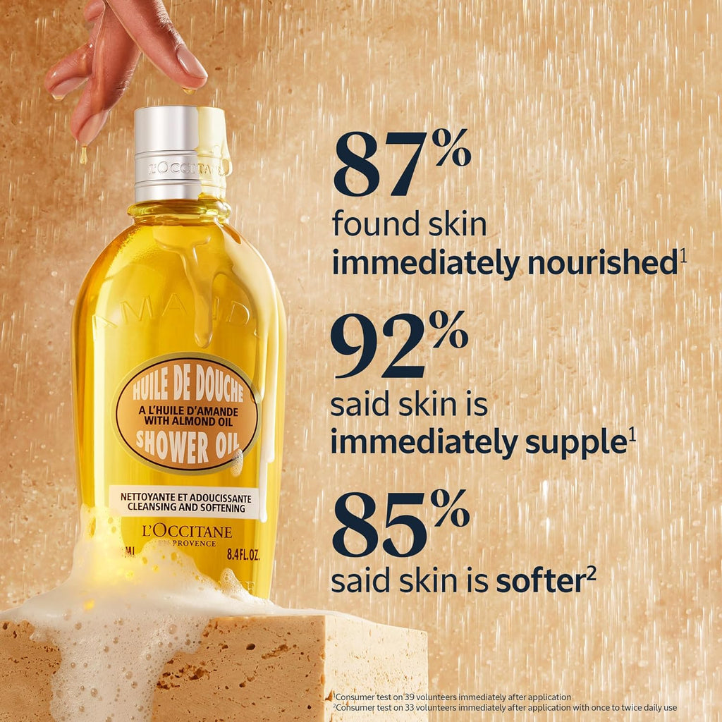 L'OCCITANE Cleansing & Softening Almond Shower Oil 16.9 fl oz