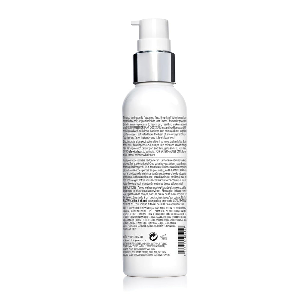 COLOR WOW Dream Cocktail Carb Infused Leave-in Treatment–Transform Thin Hair to Thick, Heat Protect