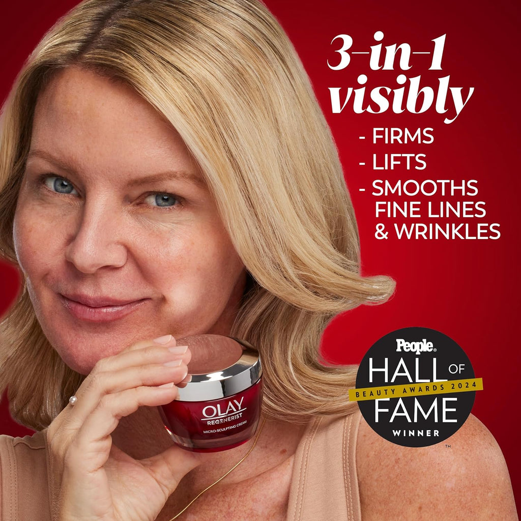 Olay Face Moisturizer, Regenerist Micro-Sculpting Cream, Fragrance-Free - Hydrating, Anti-Aging