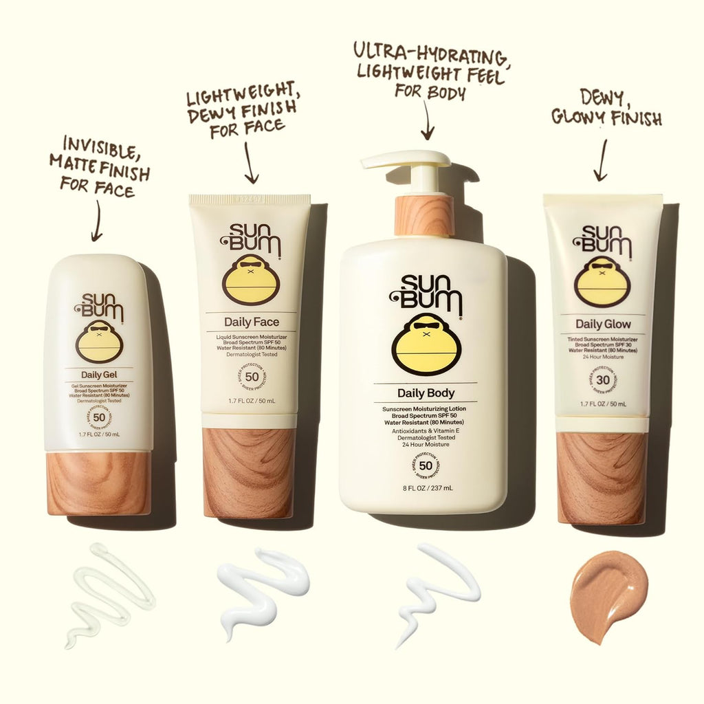 Sun Bum Daily SPF 50 Sunscreen Body Lotion - Broad Spectrum Moisturizing Sunscreen with Vitamin E