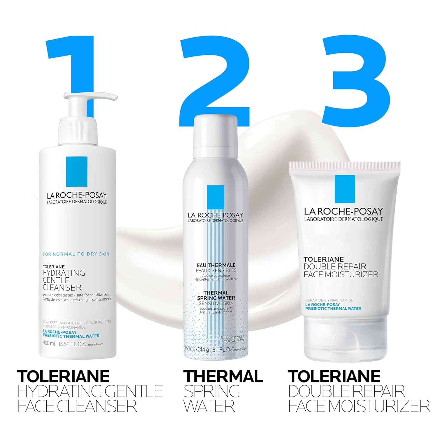 La Roche-Posay Toleriane Double Repair Face Moisturizer, Daily Moisturizer Face Cream with Ceramide