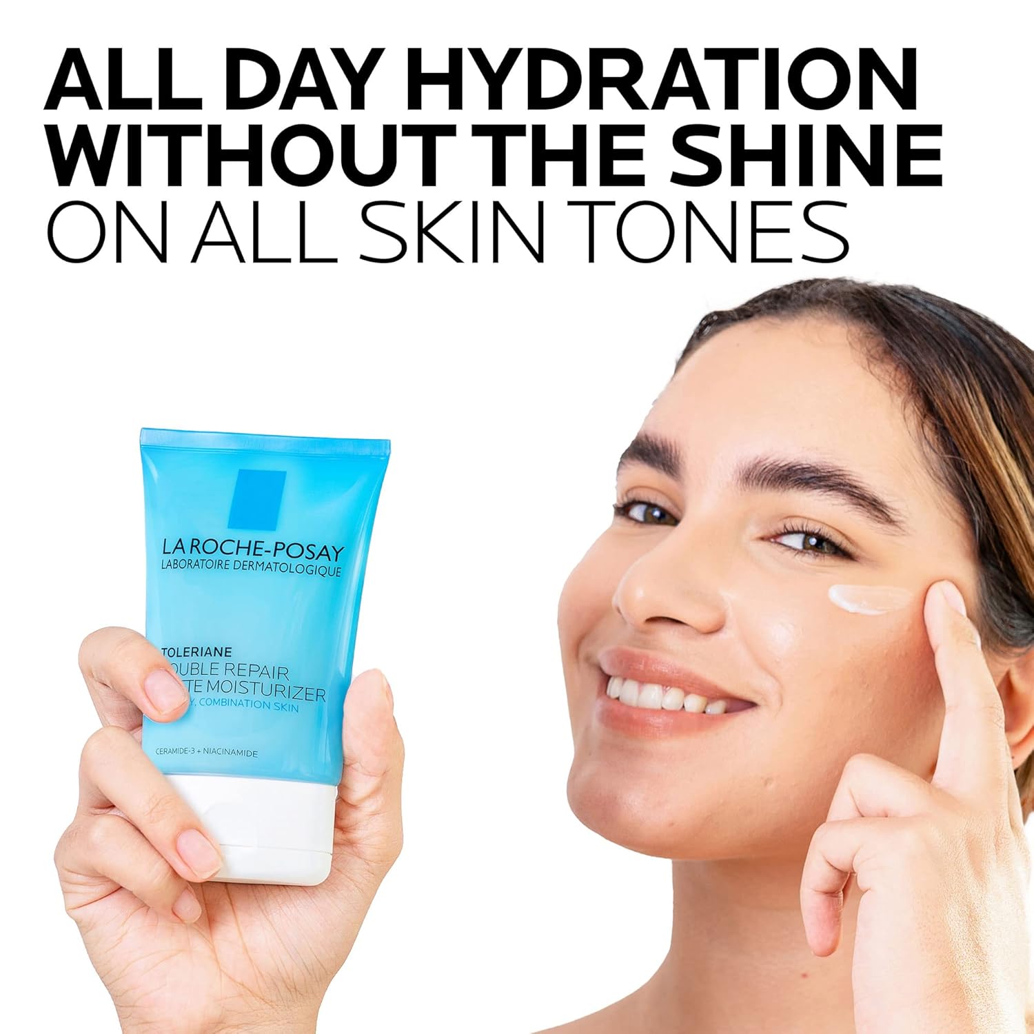 La Roche-Posay Toleriane Double Repair Matte Face Moisturizer, For Oily Skin, Ceramide, Niacinamide