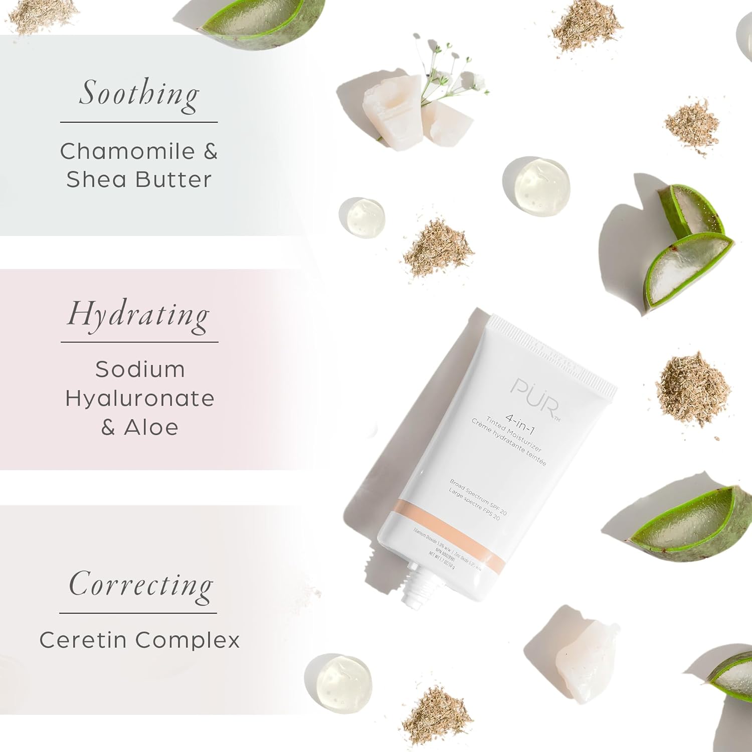 PUR Beauty 4-in-1 Tinted Moisturizer with SPF 20 Hydrating Skin Tint Face Moisturizer, Primer (MED)