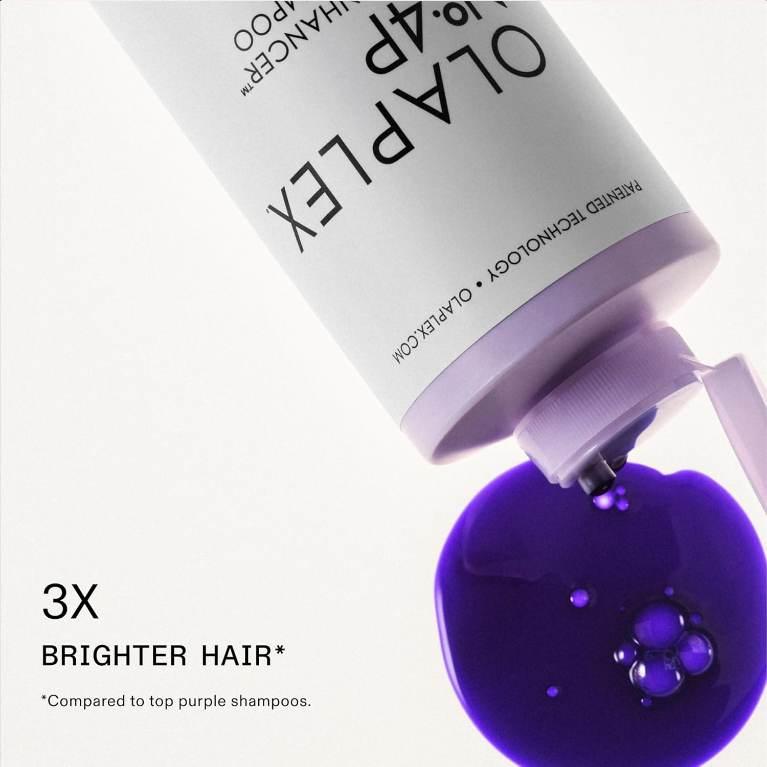 Olaplex No. 4P Blonde Enhancer Purple Toning Shampoo, Repairs, Hydrates, & Brightens