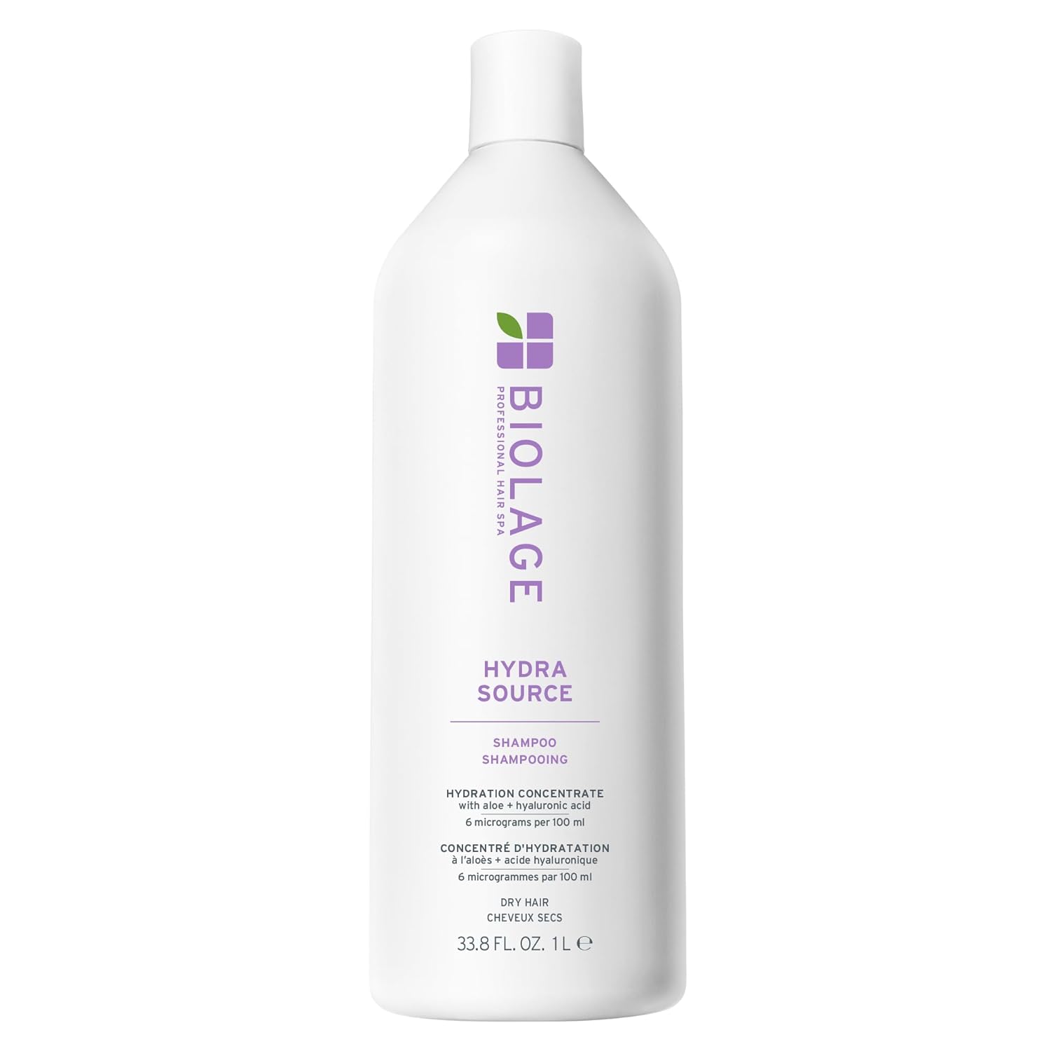 Biolage Hydra Source Shampoo - Softens & Adds Shine, For Dry Hair, Infused with Fermented Aloe
