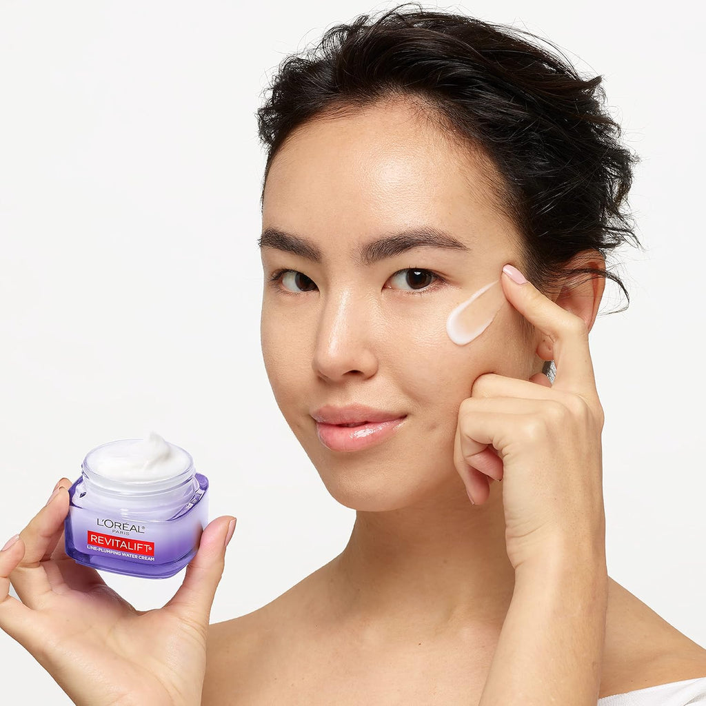 L'Oreal Paris Revitalift Moisturizer, Hyaluronic Acid Water Cream with Ceramides, Deeply Hydrating