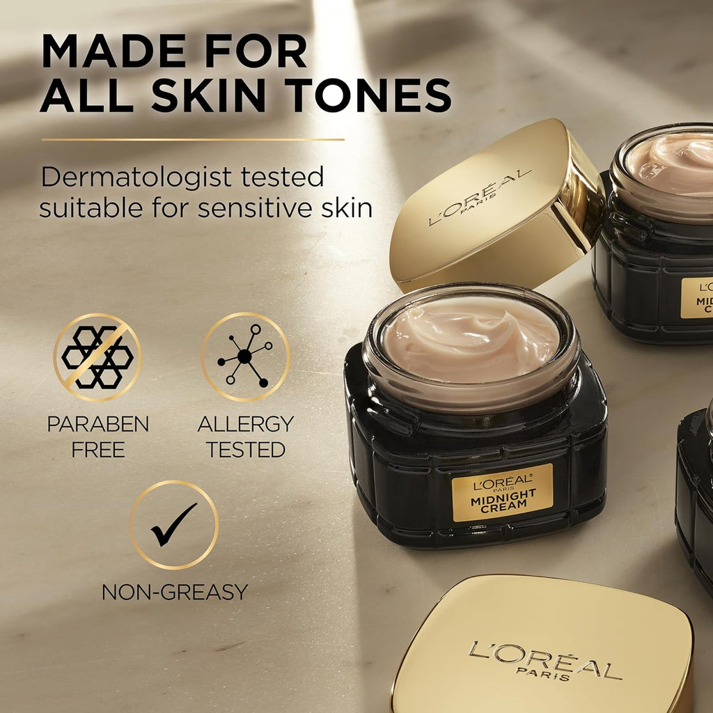 L'Oreal Paris Age Perfect Anti-Aging Midnight Cream, Face Moisturizer to Reduce Wrinkles& Firm Skin