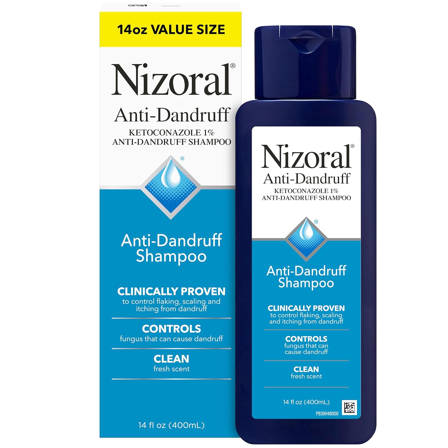 Nizoral Anti-Dandruff Shampoo with 1% Ketoconazole, Fresh Scent