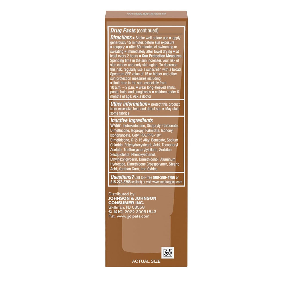 Neutrogena Purescreen+ Tinted Sunscreen for Face with SPF 30, Broad Spectrum Mineral with Vitamin E