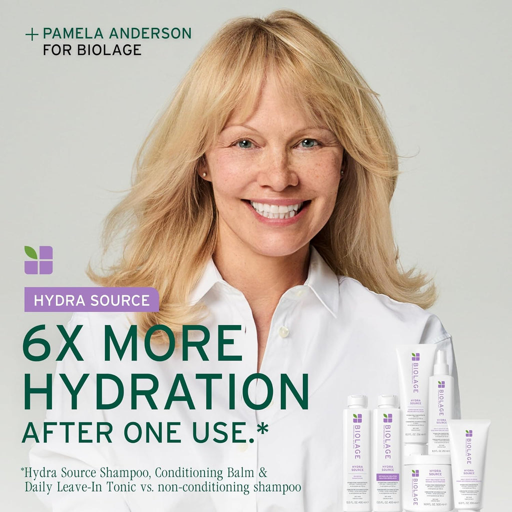 Biolage Hydra Source Shampoo - Softens & Adds Shine, For Dry Hair, Infused with Fermented Aloe
