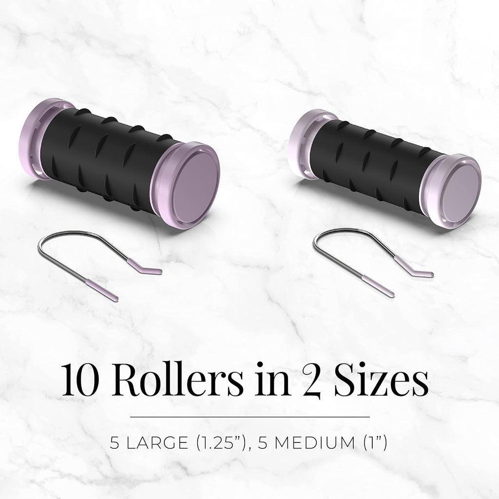 Remington Compact Ceramic Dual Voltage Hot Rollers for Long &Short Hair, Hair Setters, Hair Curlers