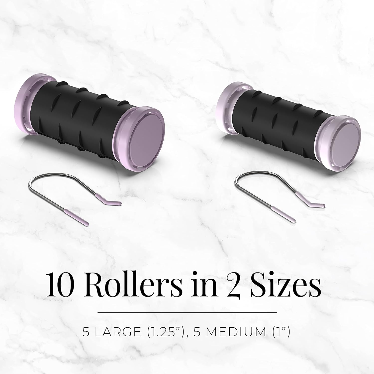 Remington Compact Ceramic Dual Voltage Hot Rollers for Long &Short Hair, Hair Setters, Hair Curlers