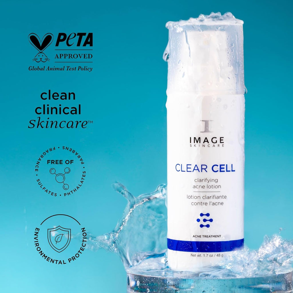 IMAGE Skincare, CLEAR CELL Clarifying Acne Lotion Treatment, with Benzoyl Peroxide, 1.7 oz