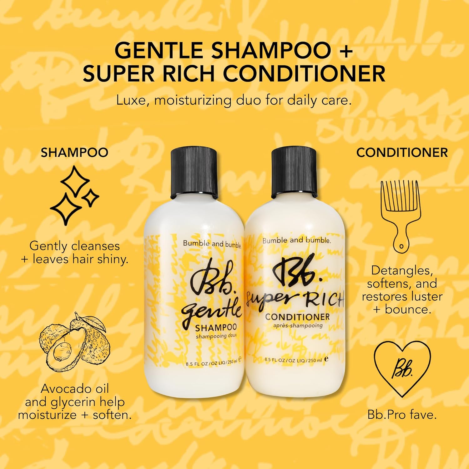 Bumble and bumble. Gentle Hydrating Shampoo For Every Day | Hydrating + Shine | Glycerin + Avocado