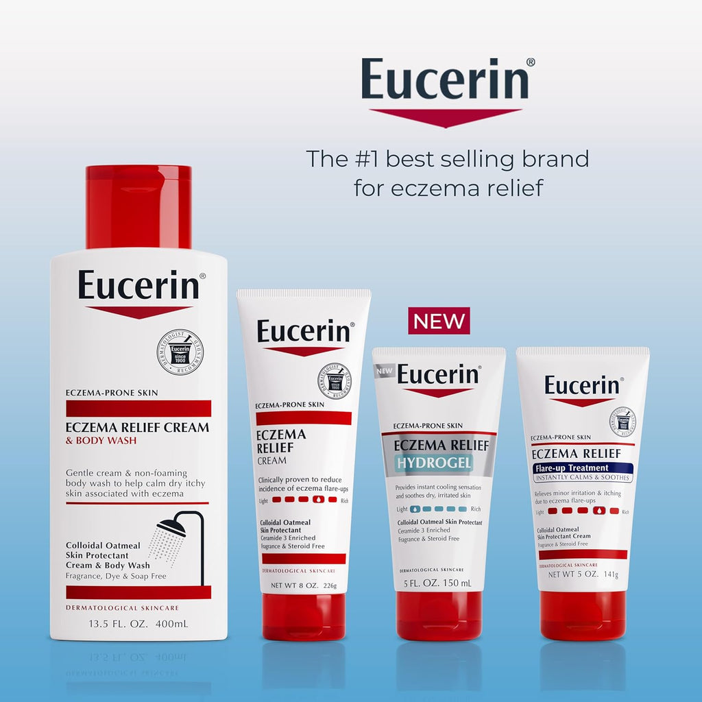 Eucerin Eczema Relief Hydrogel for Dry, Itchy, Eczema-Prone Skin, Fragrance&Steroid Free Moisturizer