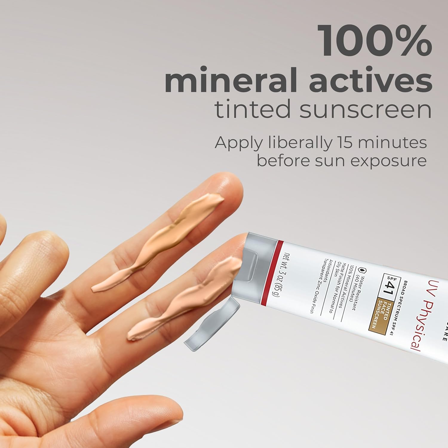 EltaMD UV Physical Tinted Mineral Sunscreen for Face SPF 41, 100% Mineral Active Tinted Face Lotion