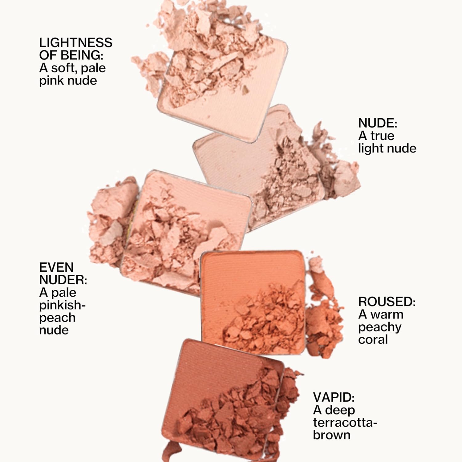Pacifica Pink Nudes Mineral Eyeshadow Palette, 10 Neutral Shades, For Natural or Smoky Eye Look