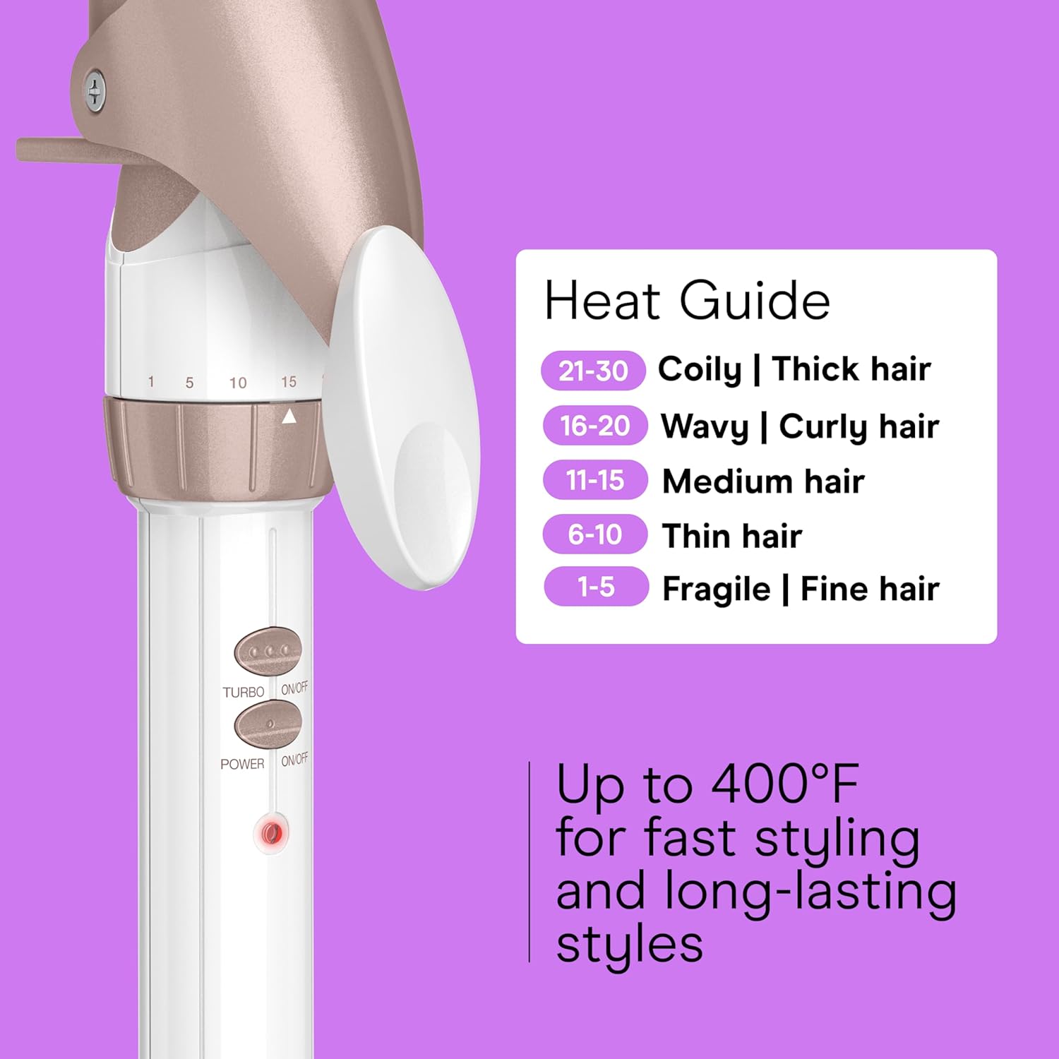 Conair Double Ceramic 1 1/2-Inch Curling Iron, barrel produces soft waves – for use on medium &long