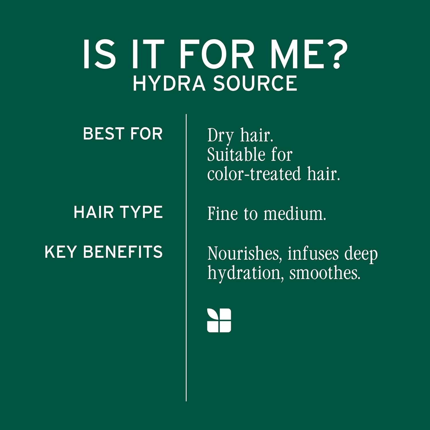 Biolage Hydra Source Shampoo - Softens & Adds Shine, For Dry Hair, Infused with Fermented Aloe