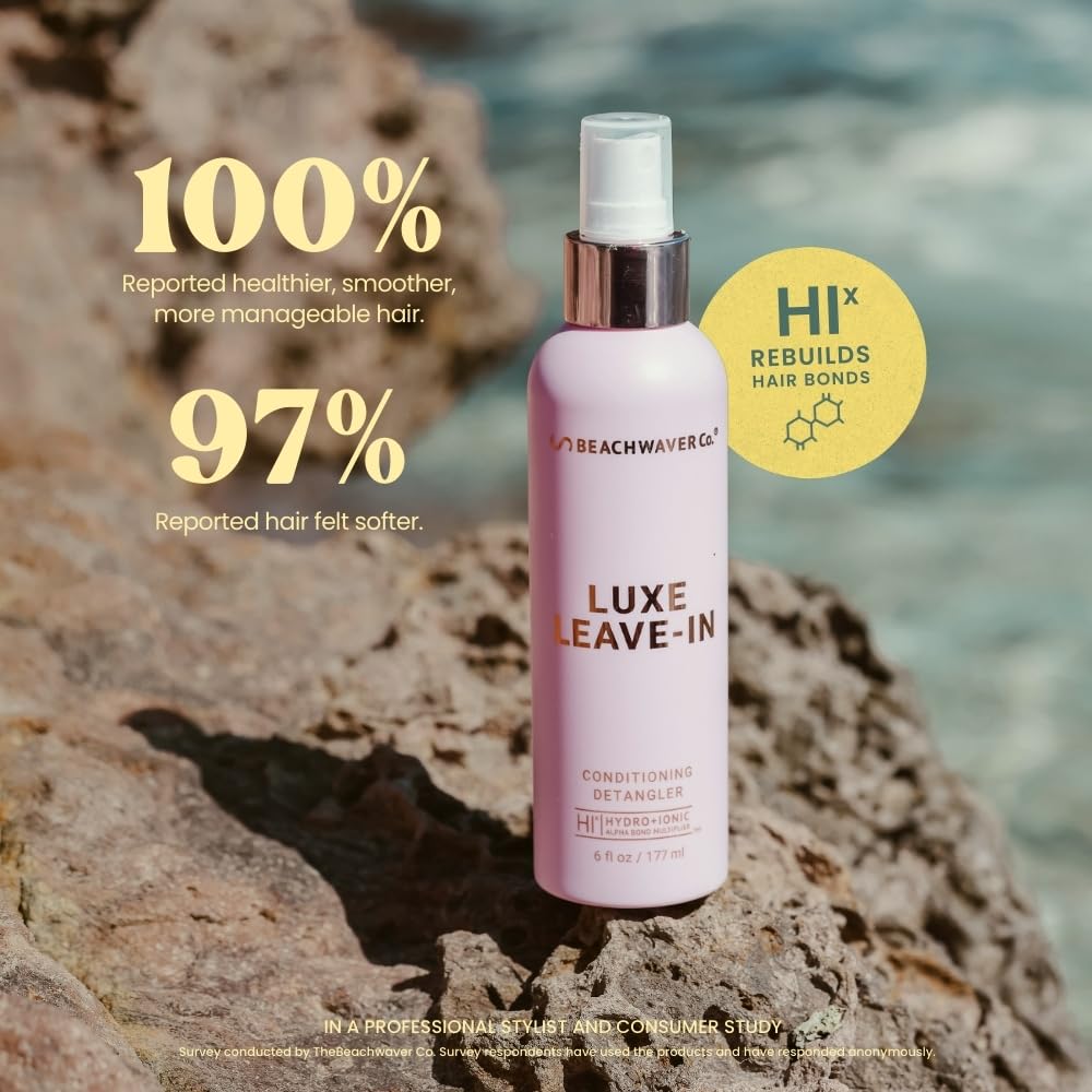 Beachwaver Luxe Leave-In Conditioning Detangler - Full Size (6 Fl Oz) | Treatment to Hydrate, Smooth