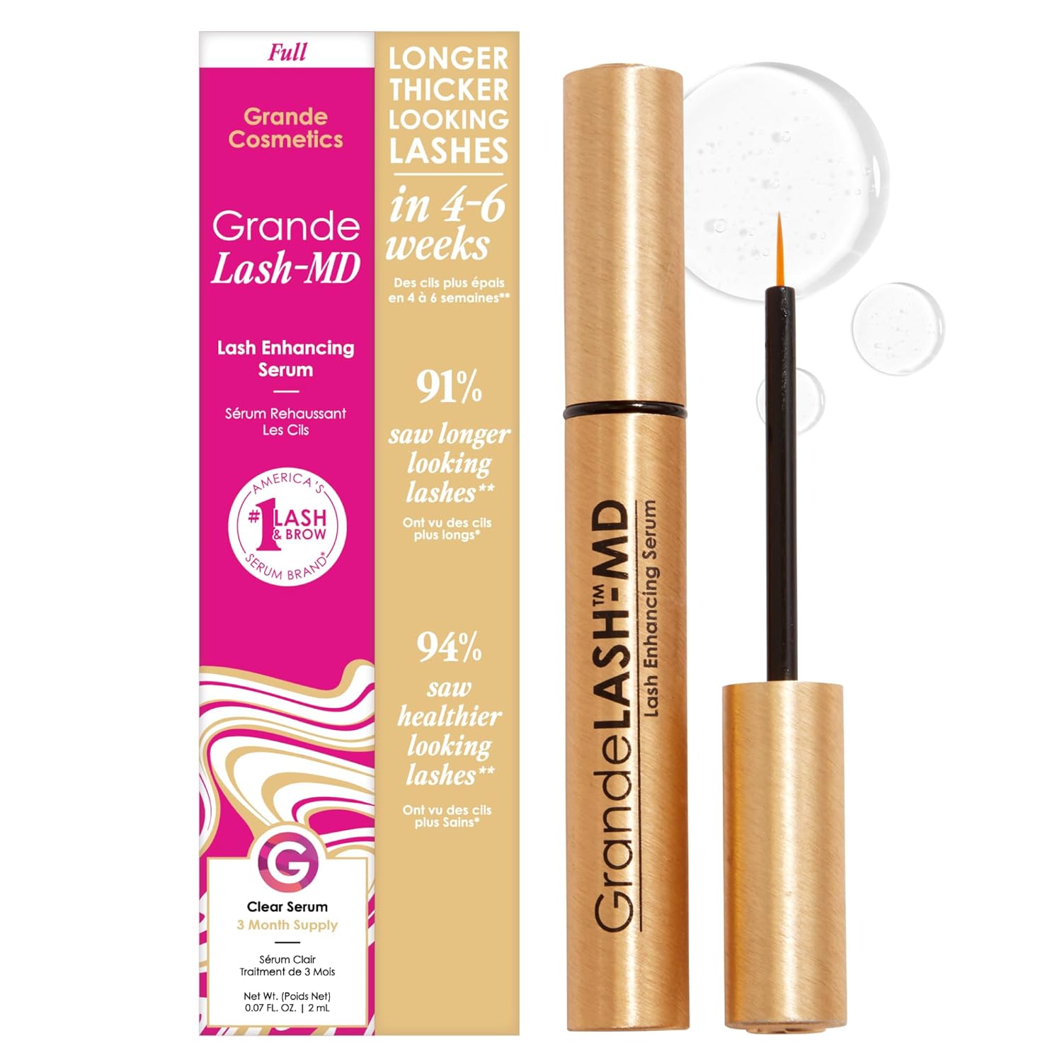 Grande Cosmetics Lash Enhancing Serum,2 mL